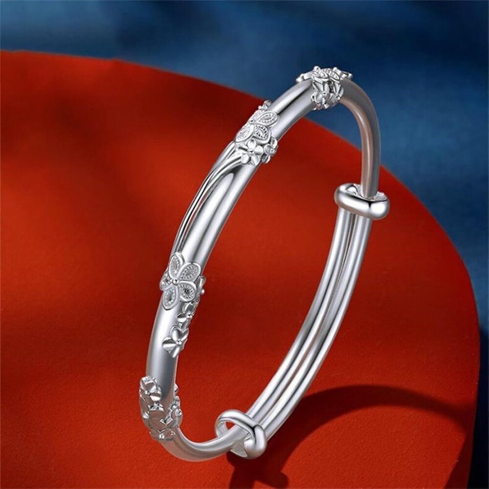 Versatile Sterling Silver Adjustable Bangle Brace… - image 2